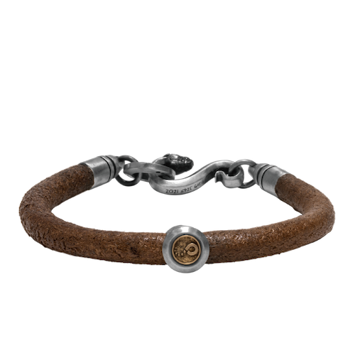 Chaos Serpent Vintage Leather Bracelet