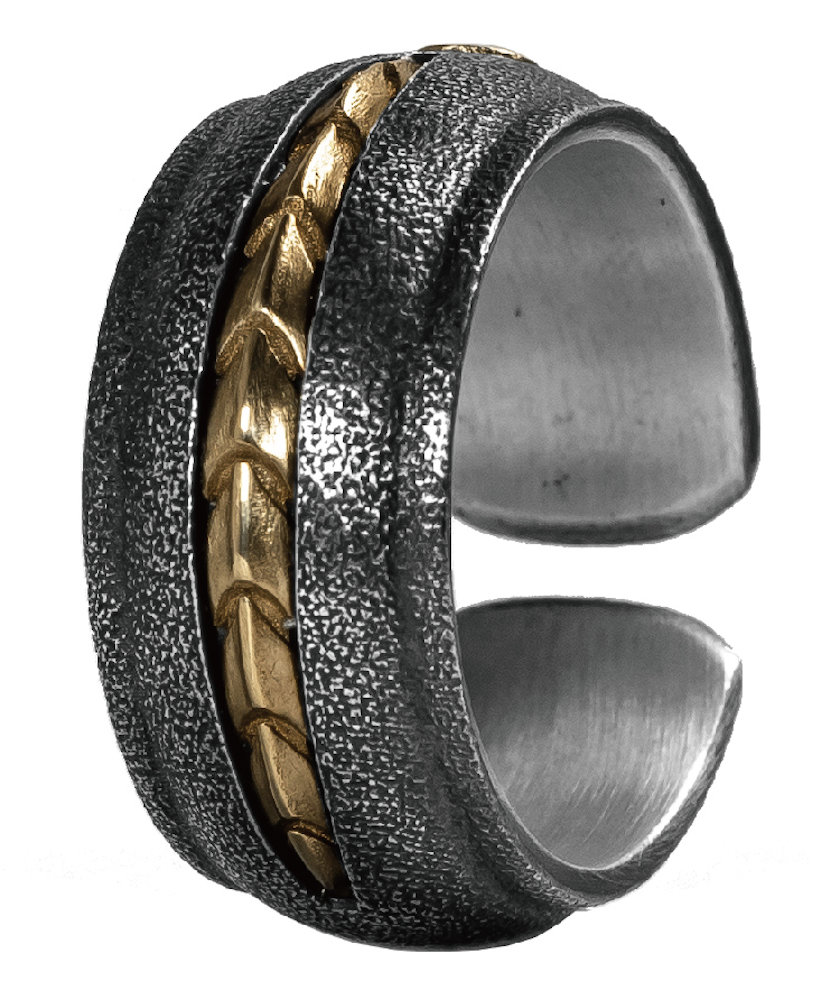 Chaos Serpent 3.0 Spine Ring, gold version
