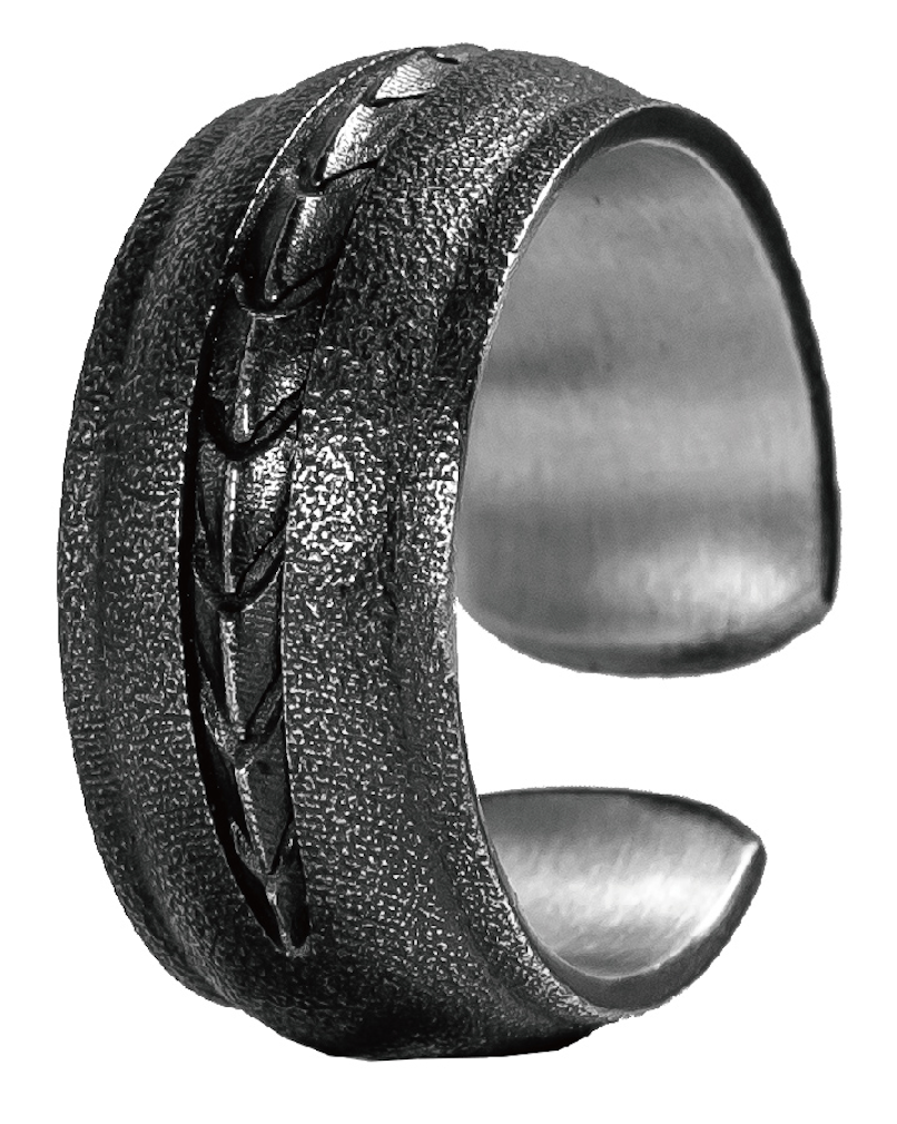 Chaos Serpent 3.0 Spine Ring, silver version