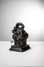 WUYIN x NOCAL:LOWCAL serpent house sculpture, front view on a light background.