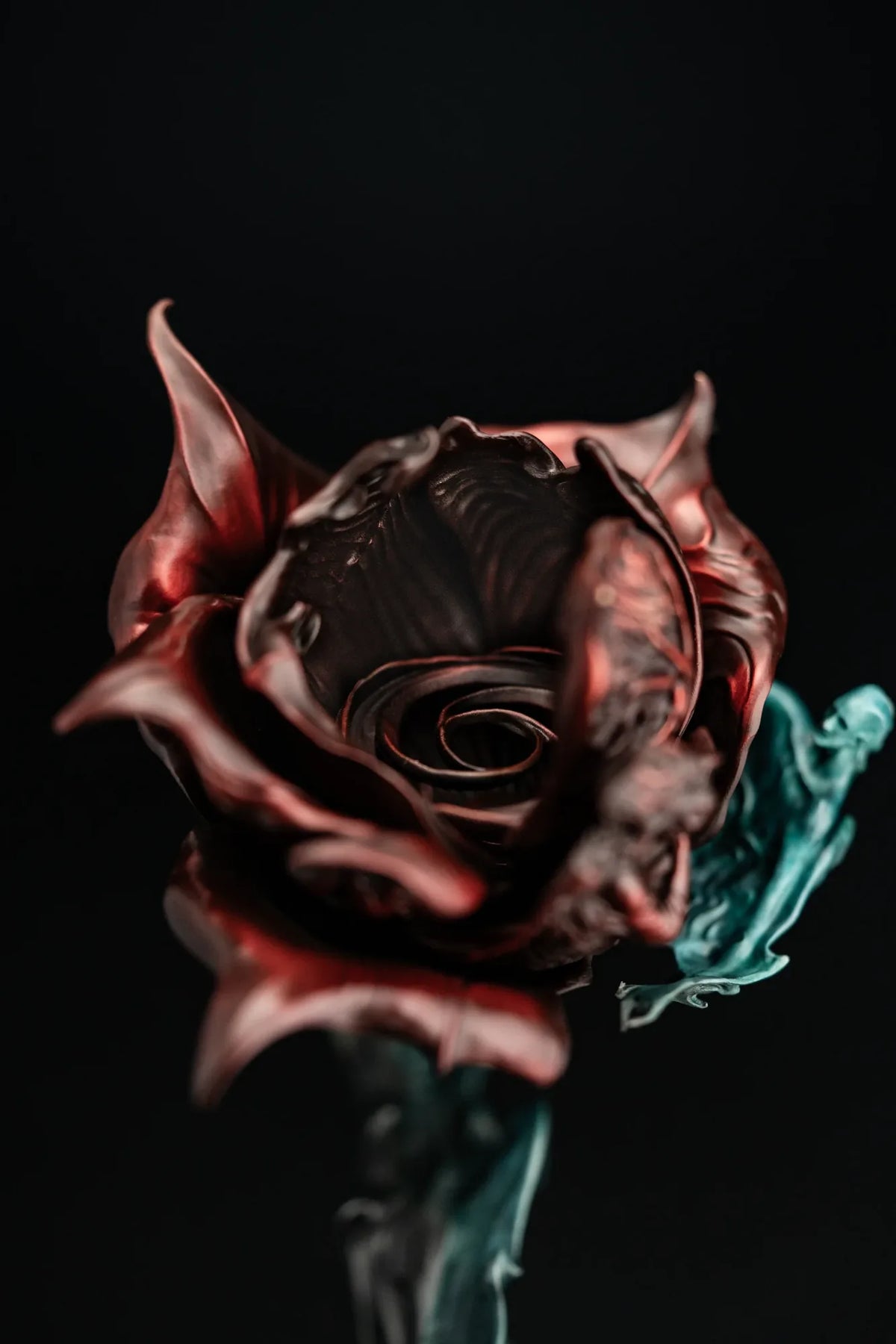 The center and internal incense support of the red Celestial Rose incense burner