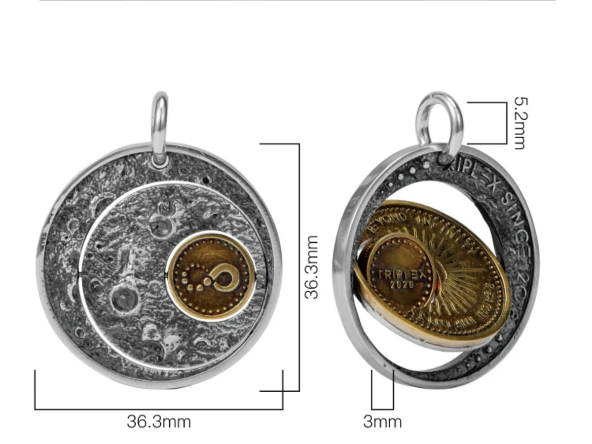 Sun and Moon Cycle Pendant