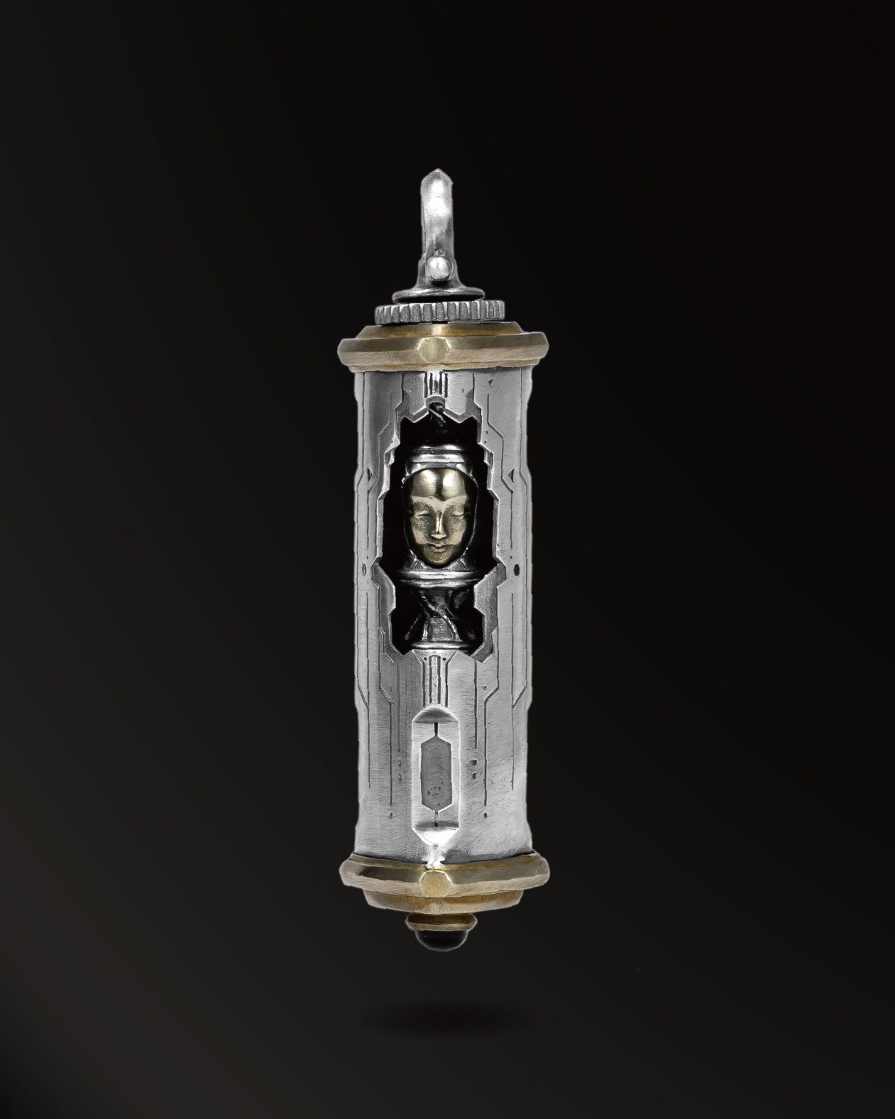 Buddha of Future2.0 Amulet in 925 Silver and Brass