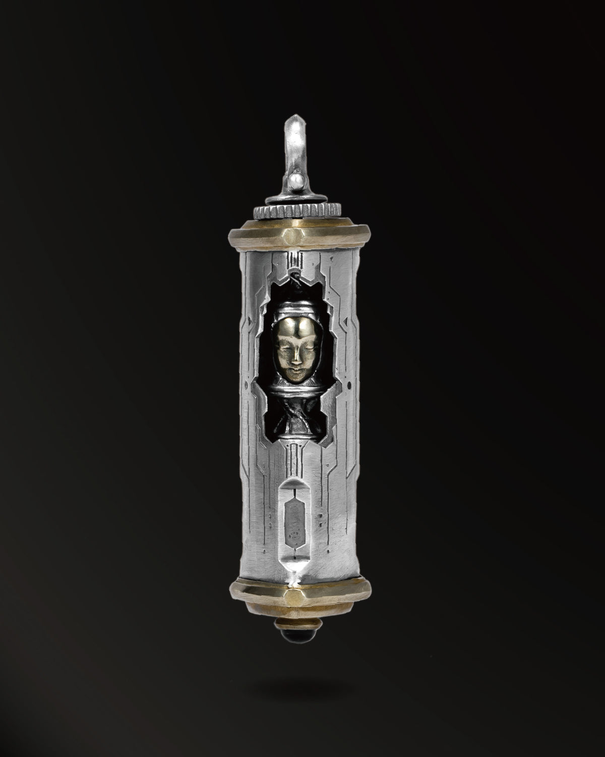 Buddha of Future2.0 Amulet in 925 Silver and Brass