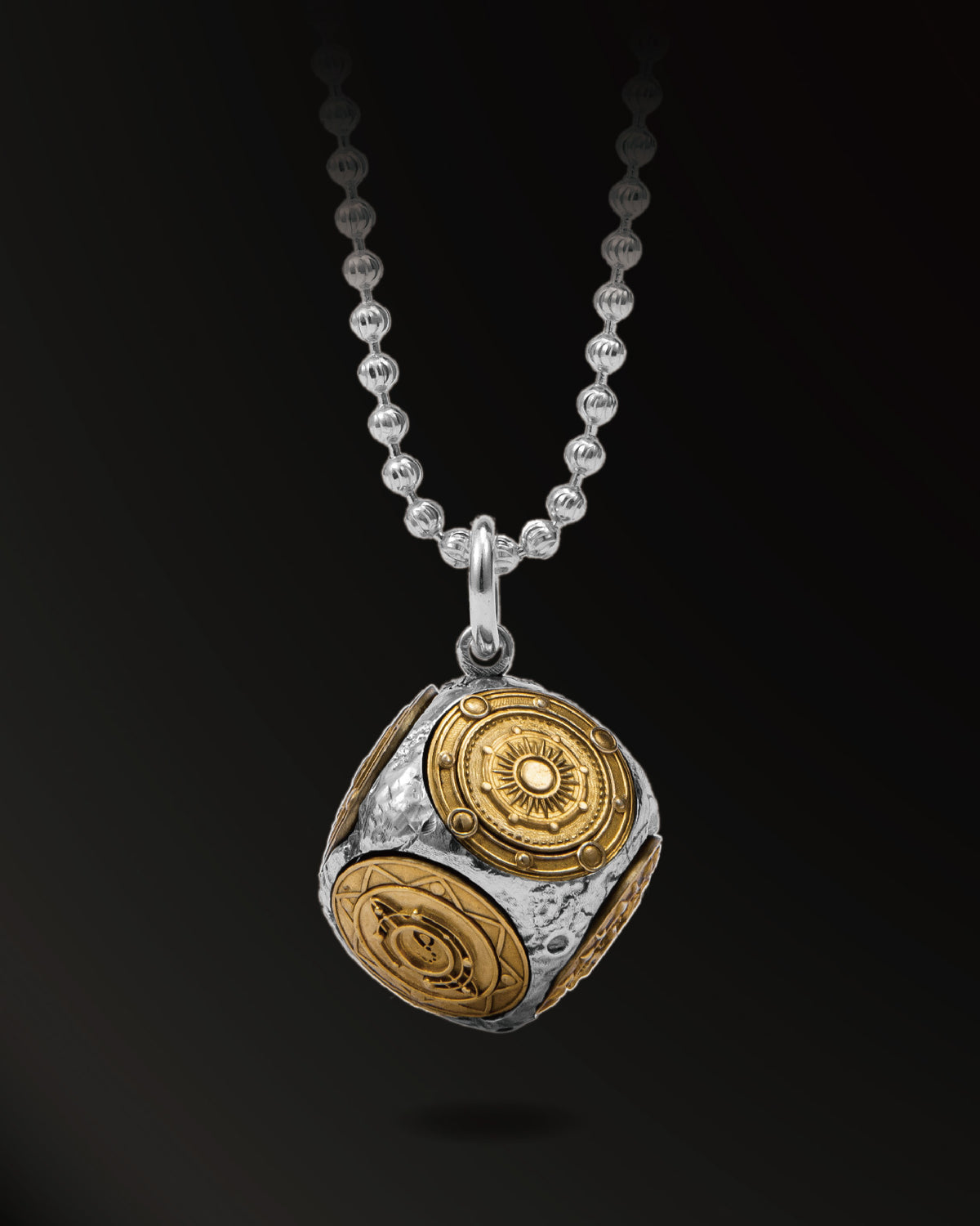 Infinity Cosmos Lucky Dice Amulet in 925 Silver