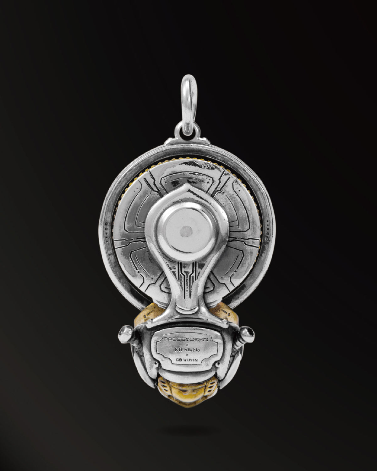 Buddha of Future1.0 Amulet in 925 Silver and Brass