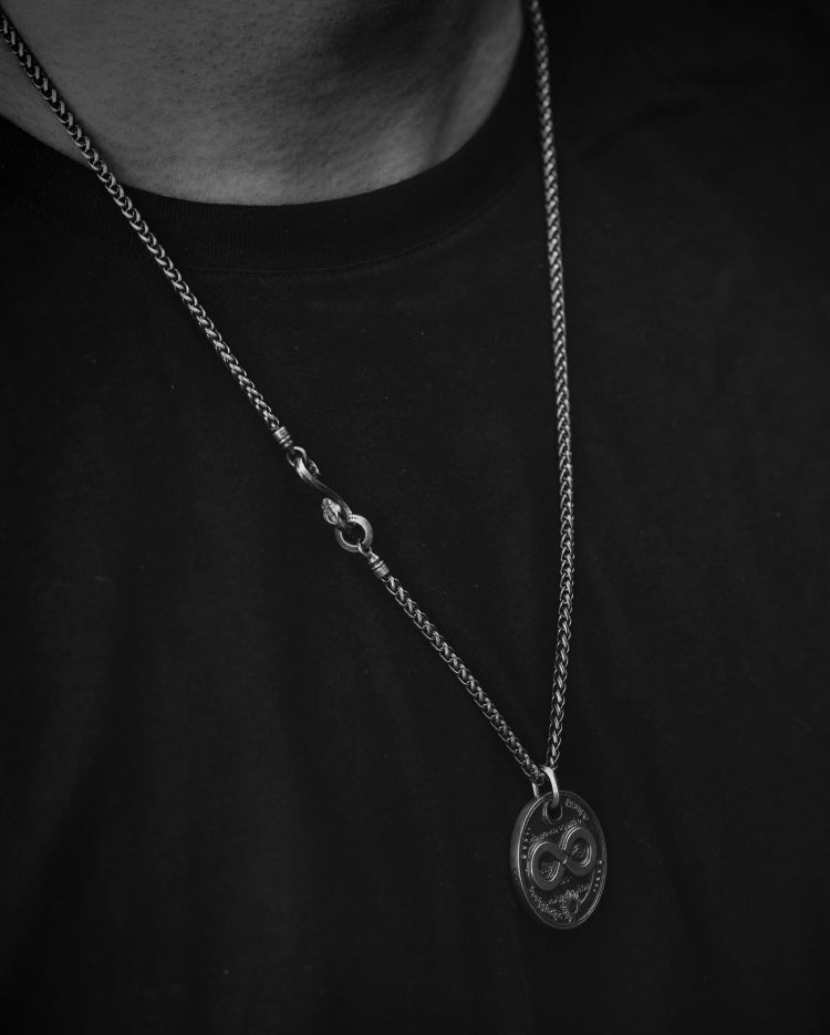 Infinity symbol Amulet in 925 Silver